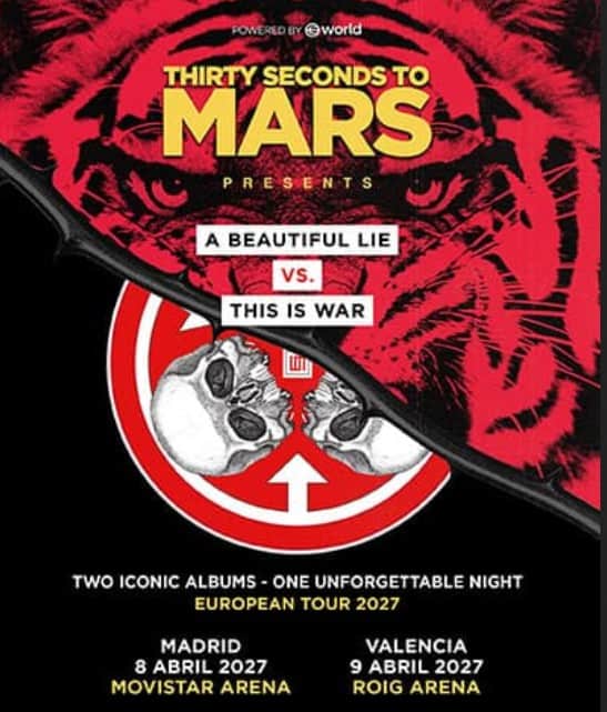Thirty Seconds To Mars gira 2027
